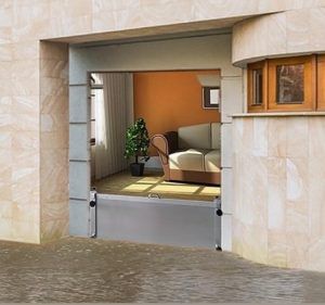 Barrera anti inundación para entrada de casas