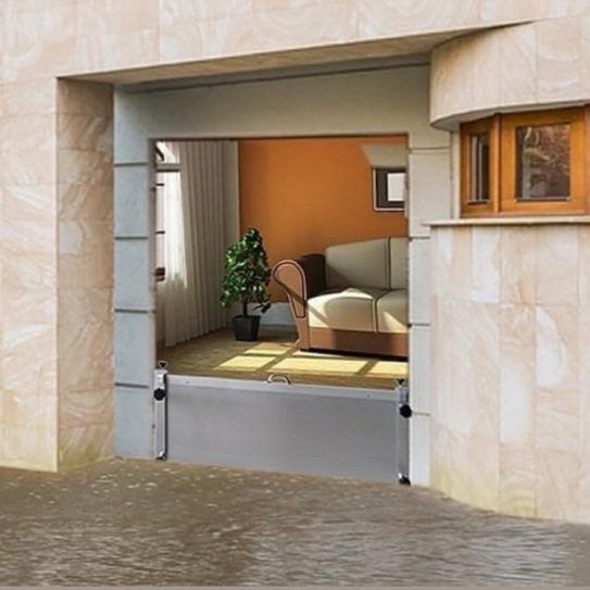 Barrera anti inundación para entrada de casas