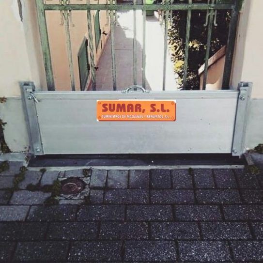 Barrera anti inundación para escaleras y patios