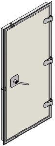 Puerta simple weathertight aluminio