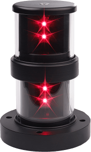 Luz de puerto doble 112,5° roja